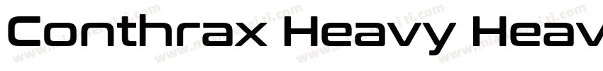 Conthrax Heavy Heavy字体转换